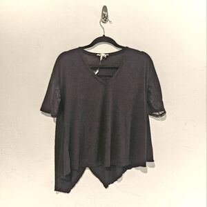 Black v neck with open back - send an offer!